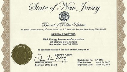 New Jersey Registered Energy Agent